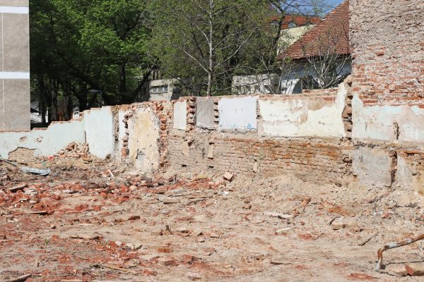 Brick Wall Demolition in Port Angeles
